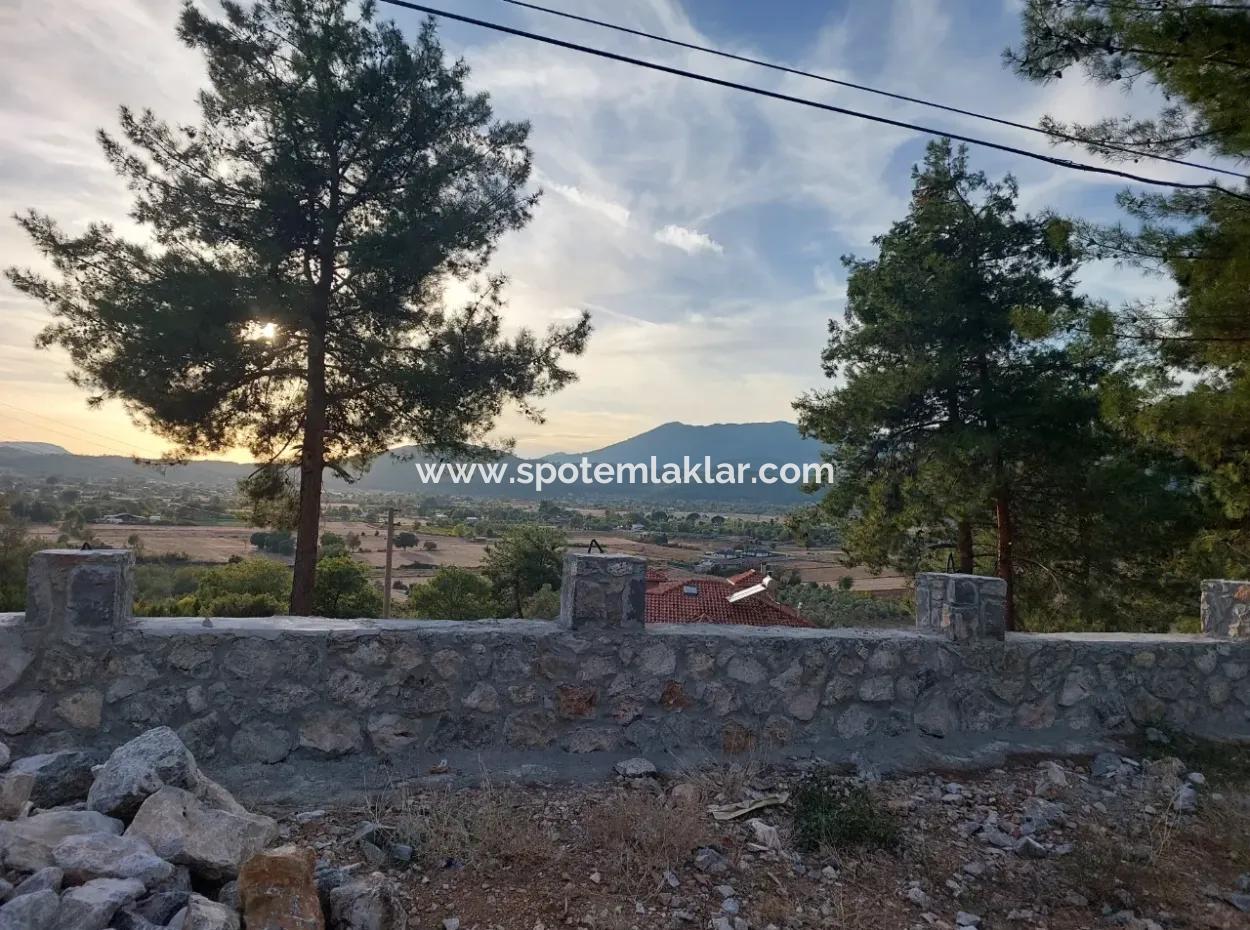 Muğla Fethiye Üzümlü, Blick Auf Die Natur, Schnäppchen 788M2 Zoniertes Grundstück Zum Verkauf