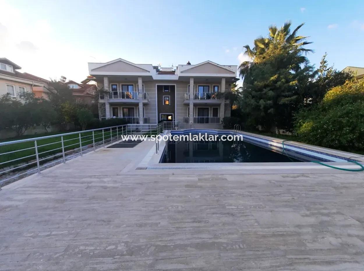 Mugla Dalyan Swimming Pool With Goods 2 1 Apartment Annual Rental