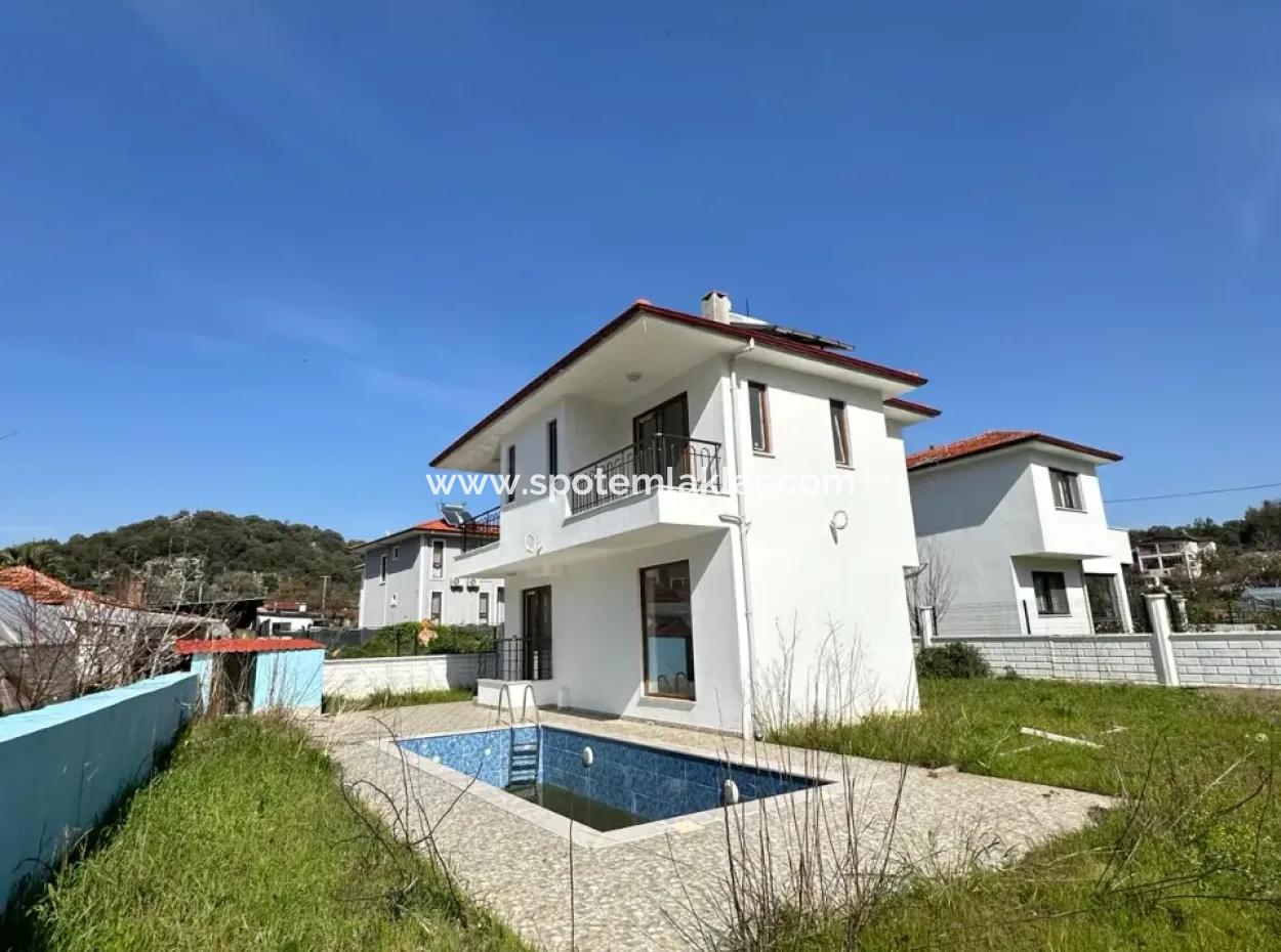 Muğla Ortaca Mergenli Mahde 3 1 Detached Duplex Villa With Pool For Sale