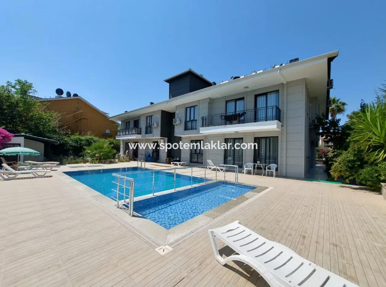 Furnished 90 M2, 2 1 New Apartment With Swimming Pool In Dalyan, Mugla