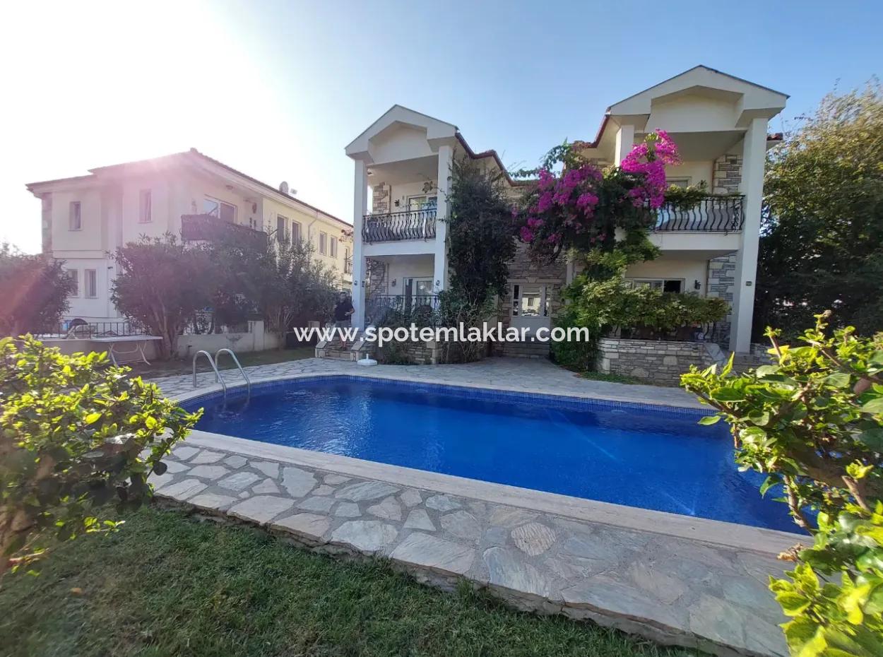 Mugla Dalyan Swimming Pool 2 1, 60 M2 Ground Floor Furnished Bargain Apartment For Sale