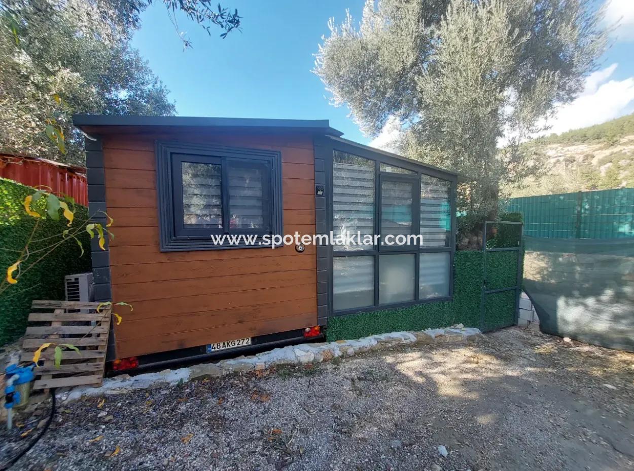 Tiny House With Swimming Pool In Nature On 738 M2 Land In Göcek For Emergency Sale