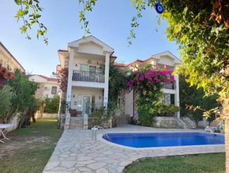 Mugla Dalyan Swimming Pool 2 1, 60 M2 Ground Floor Furnished Bargain Apartment For Sale