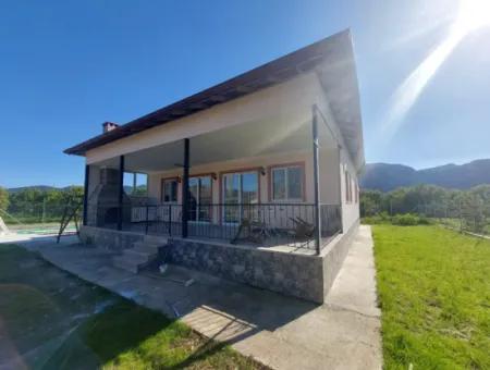 120 M2 Single Storey Detached Unfurnished House For Rent In Muğla Ortaca Okçular