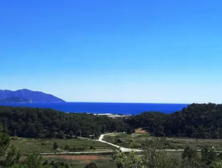 5.000 M2 Residential Zoned Land With Full Sea View In Ortaca Sarigerme For Sale