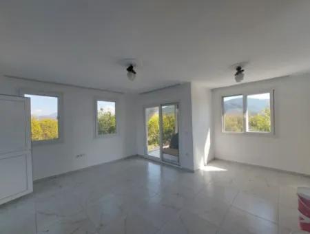 100 M2, 2 1, Detached New Apartment In Ortaca Okçular For Rent Without Furniture